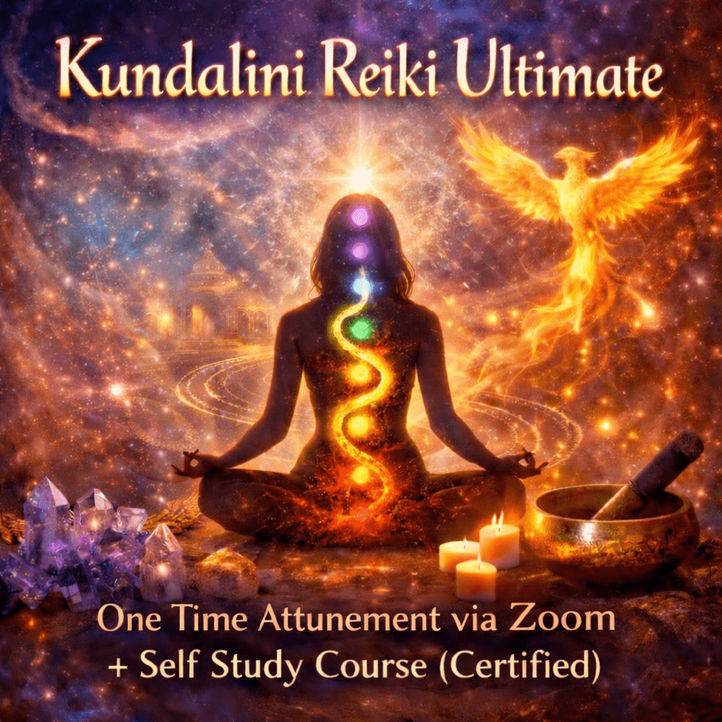 Kundalini Reiki Ultimate – One-Time Attunement via Zoom + Self-Study Course (Certified)