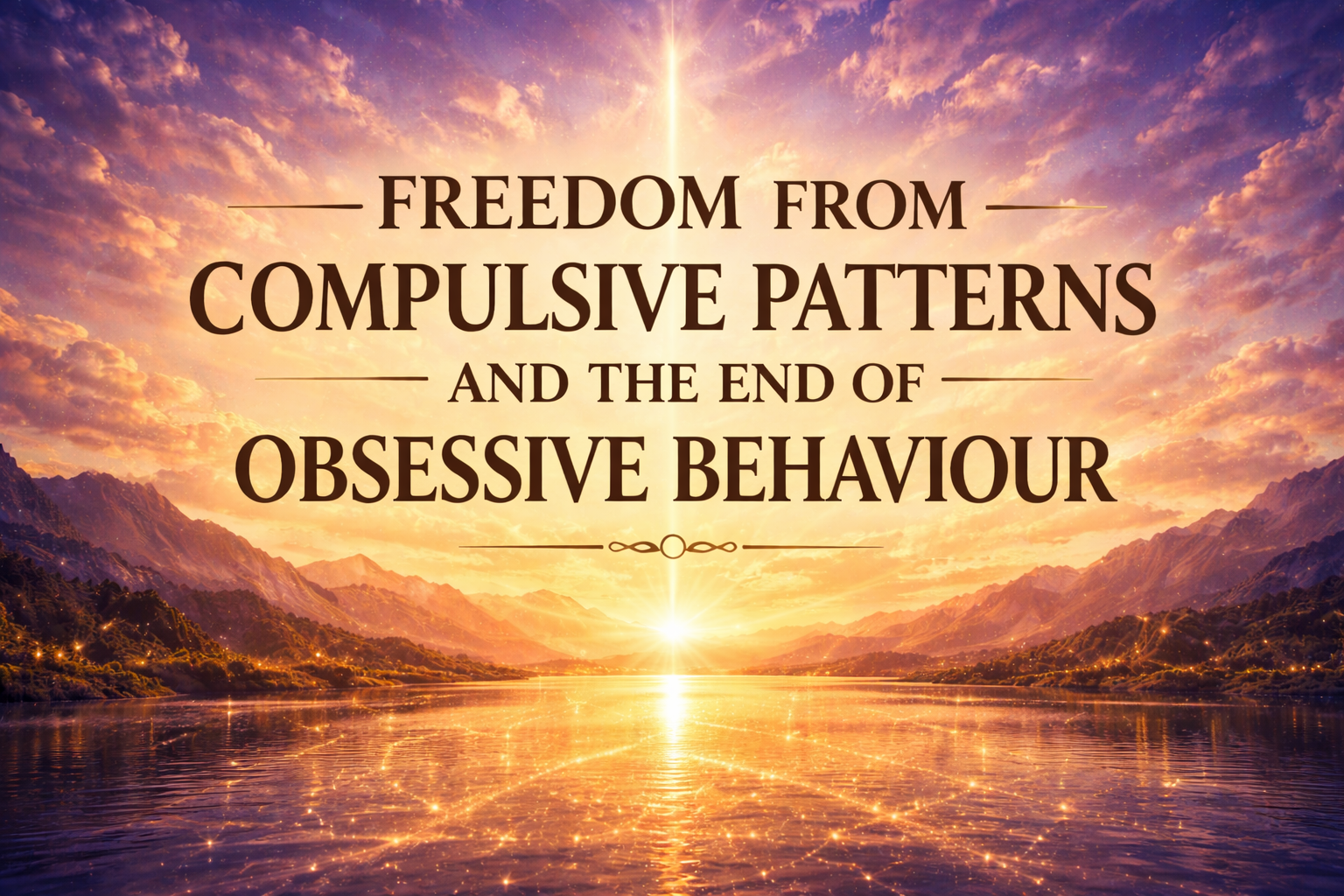 Freedom from Compulsive Patterns and the End of Obsessive Behaviour