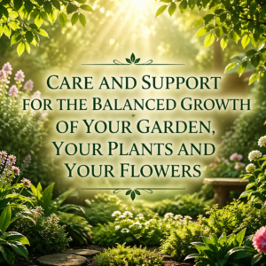 Care and support for the balanced growth of your garden ,your plants and your flowers