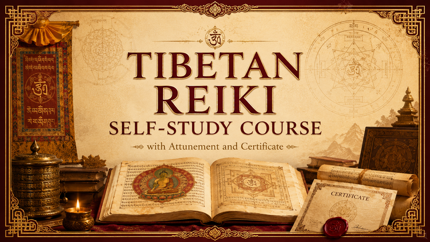 Tibetan Reiki Self-Study Course with Attunement and Certificate
