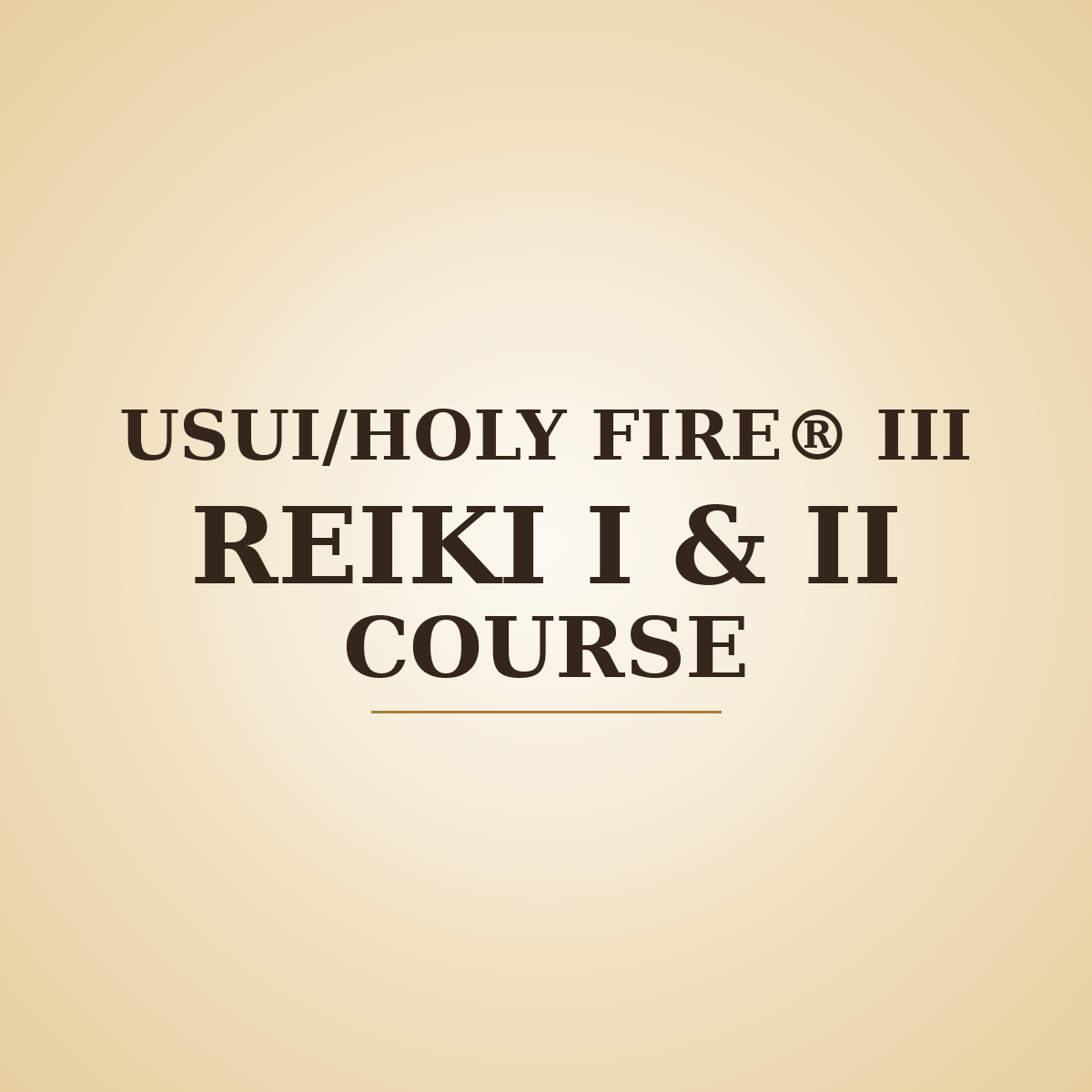 Usui/Holy Fire® III Reiki I & II Course